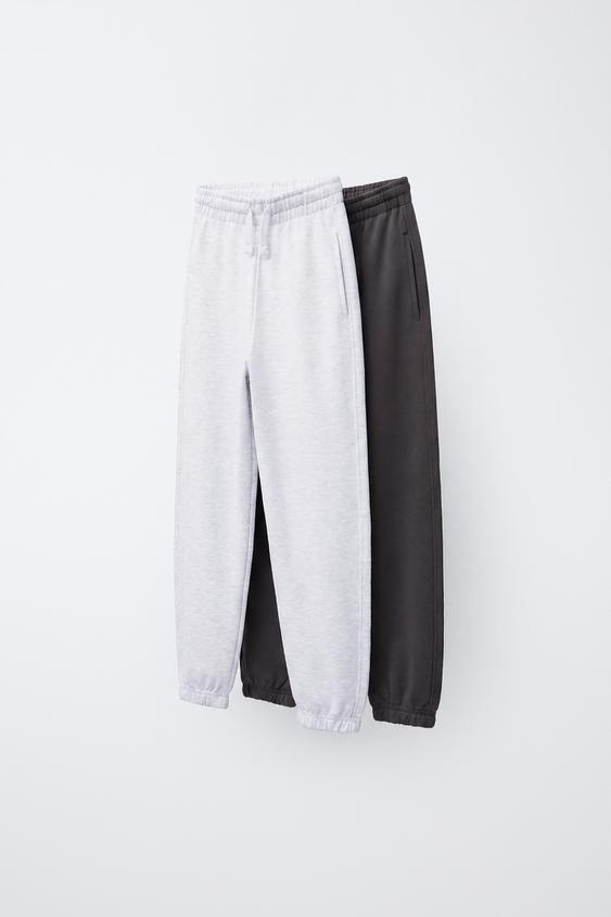 2-PACK OF PLUSH TROUSERS - Anthracite grey by Zara - Image 0
