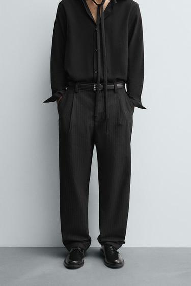 YOʻL-YOʻL TEKSTURALI KITAYOZA SHIM - Koʻk Zara tomonidan