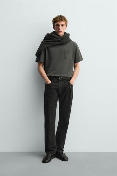 POCKET T-SHIRT AARON LEVINE X ZARA - Anthracite grey by Zara