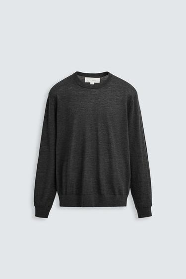 CASHMERE - WOOL SWEATER - Grey marl by Zara