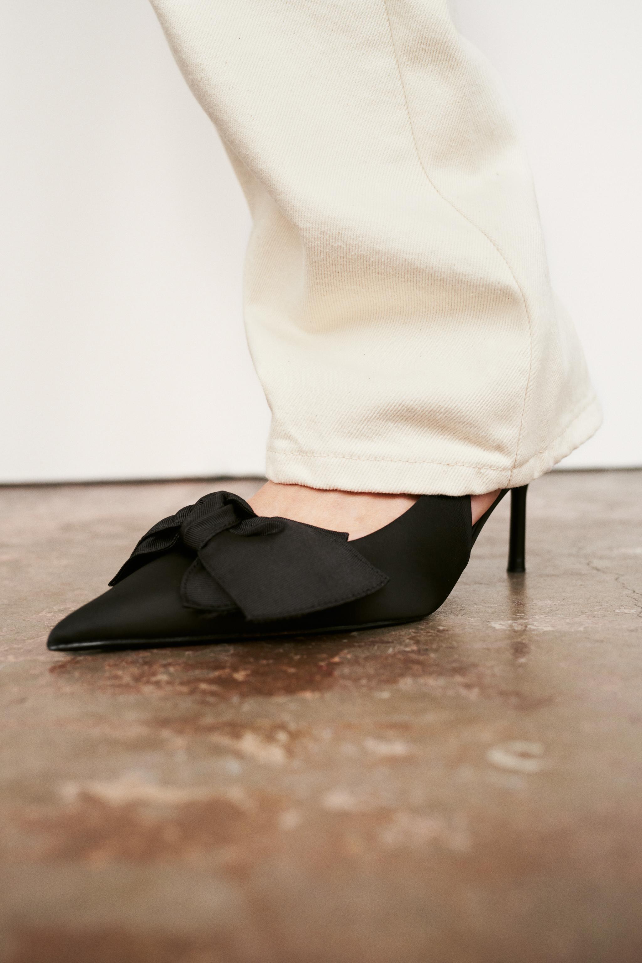 Zara kitten heel store mules