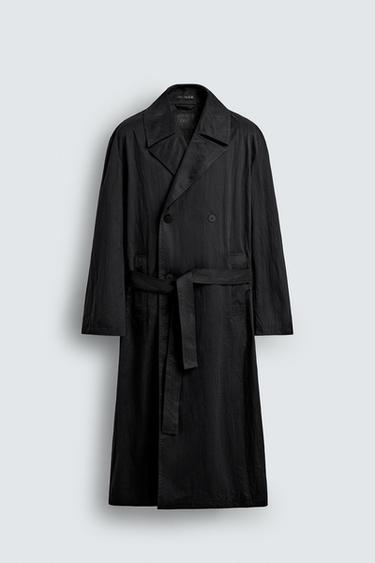 TRENCH OVERSIZE FIT - Noir de Zara