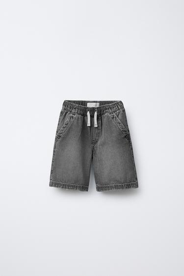 LOOSE FIT DENIM-BERMUDASHORTS - Mittelgrau von Zara - Bild 0