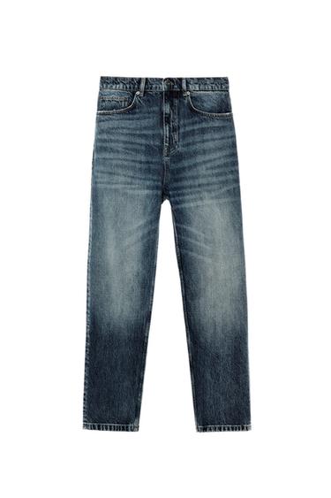 JEANS STRAIGHT ANKLE FIT - Azul medio de Zara