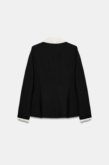 VESTE À NŒUD FOULARD - Noir de Zara - Image 7