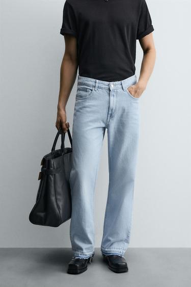 FLARE FIT JEANS - Light blue by Zara