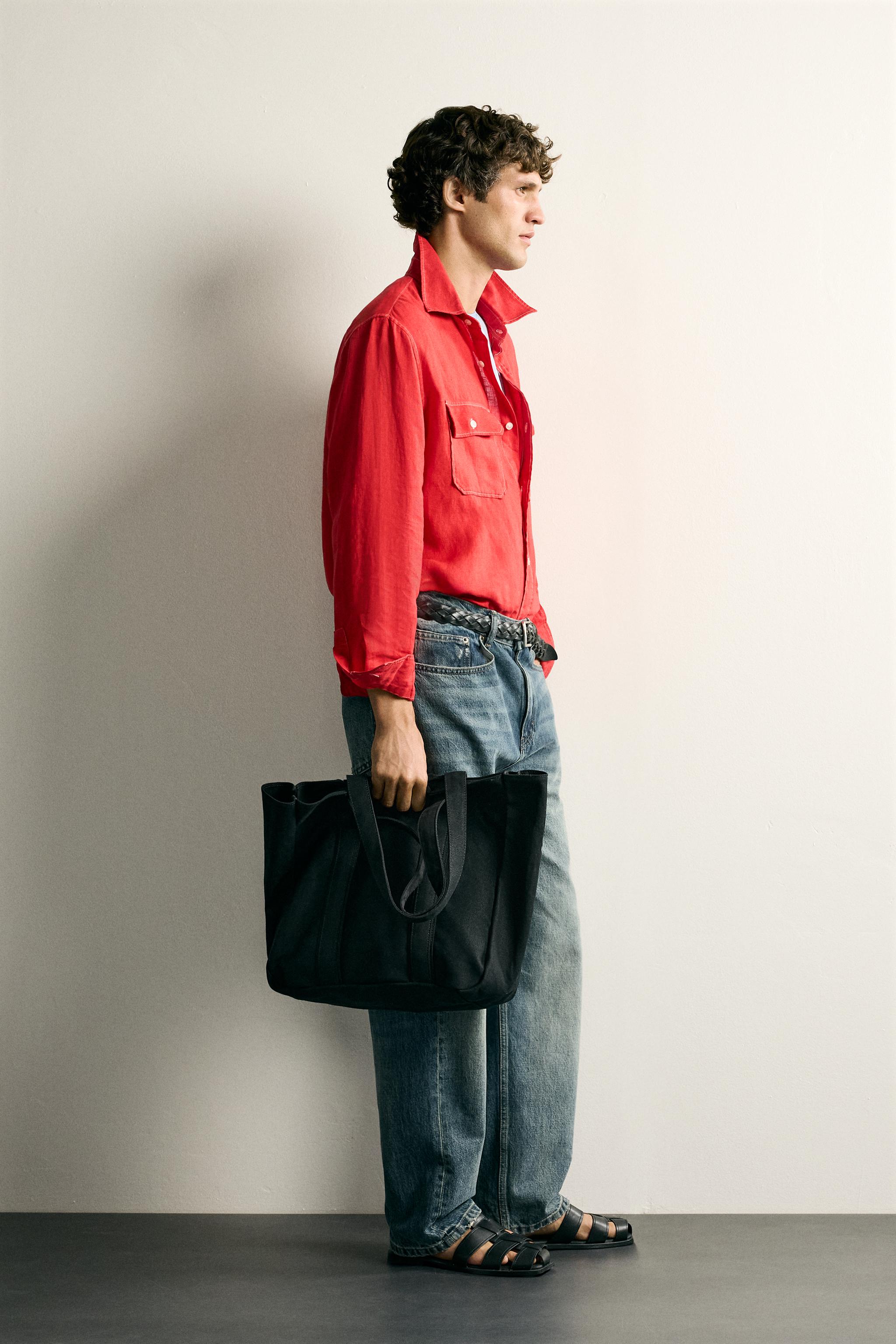 100% LINEN REGULAR FIT OVERSHIRT