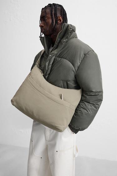 SAC EN NYLON - Vert de Zara - Image 1