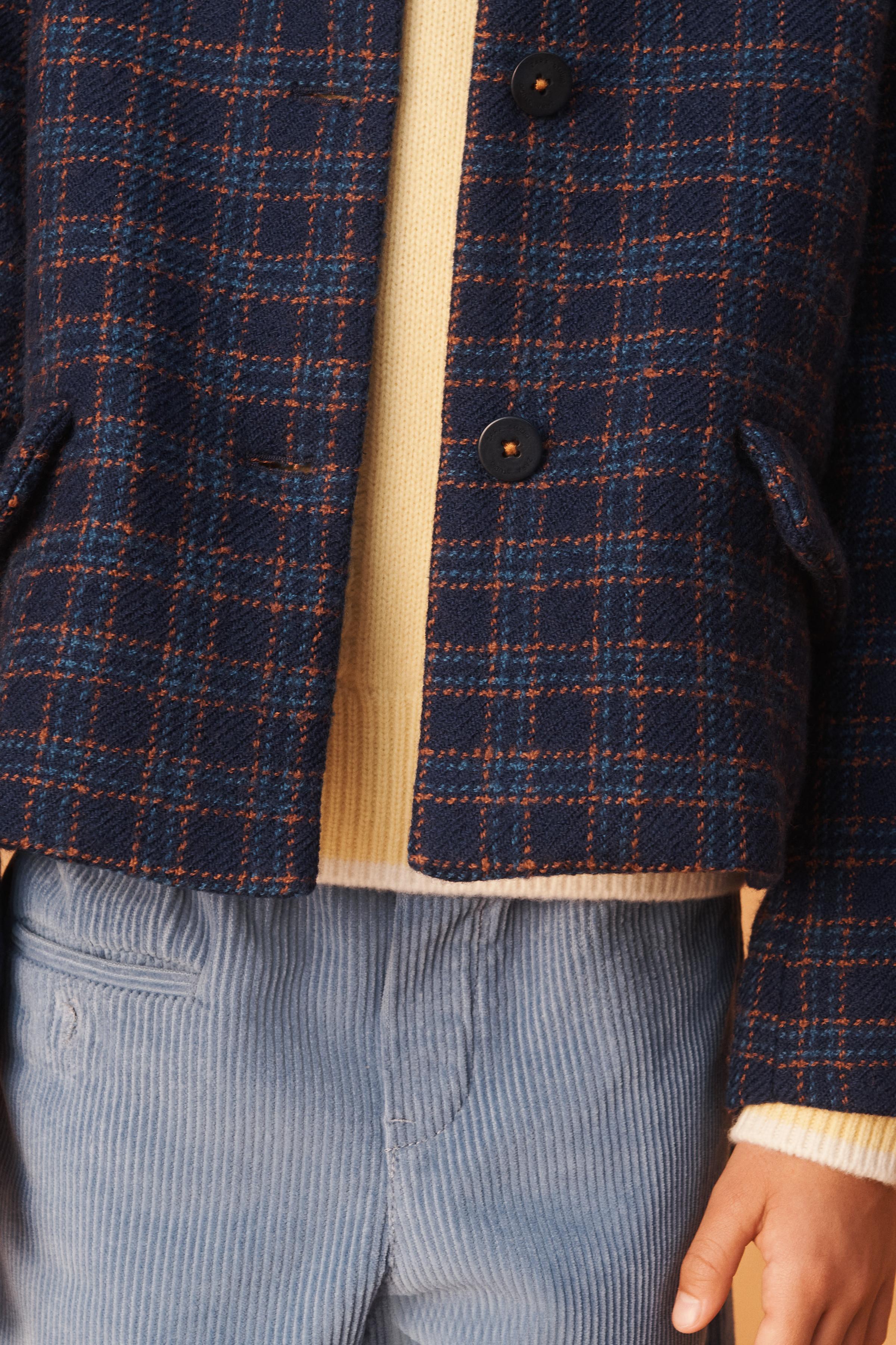 LIMITED EDITION WOOL PLAID COAT