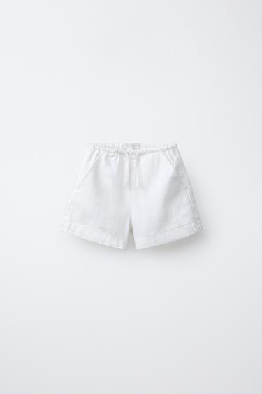 ДЖИНСОВЫЕ ШОРТЫ — БЕЛЫЙ от Zara
