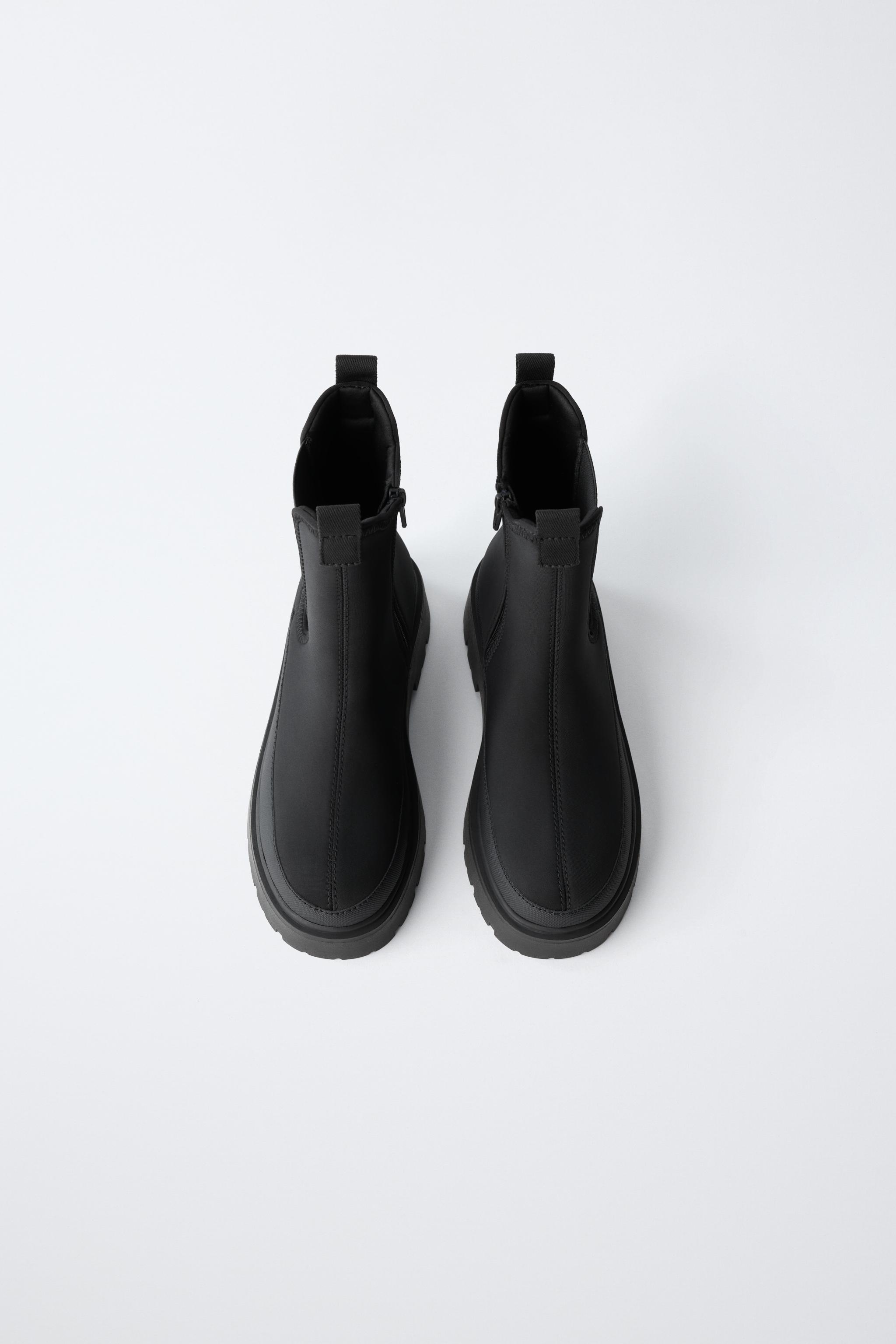【ぼむ】zara volumetric Chelsea boots CHELSEA BOOTS - Black | ZARA United States