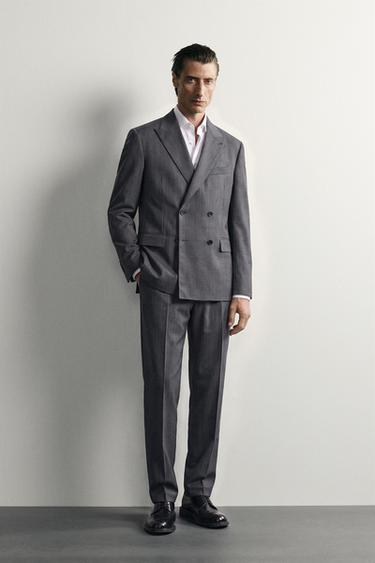 TRAJE RAYAS 100% LANA -  de Zara - Imagen 0