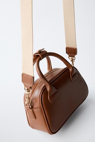 MINI BOWLING BAG - Brown by Zara - Image 5