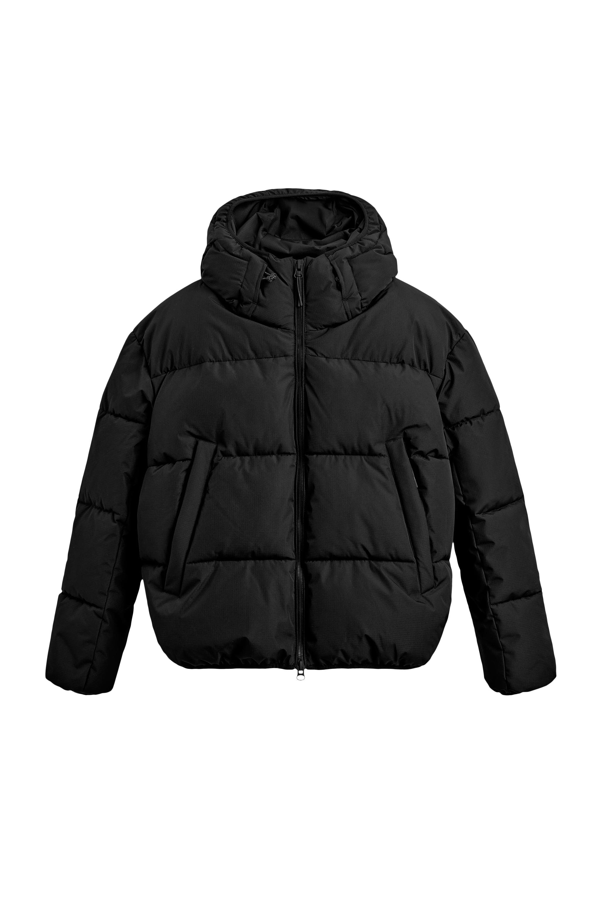 JAQUETA ACOLCHOADA COM CAPUZ - Preto | ZARA Brasil