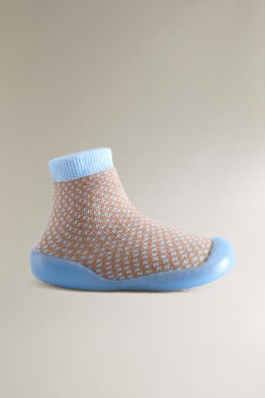 CHAUSSETTES ENFANT SEMELLE ANTIDÉRAPANTE - Bleu de Zara - Image 0