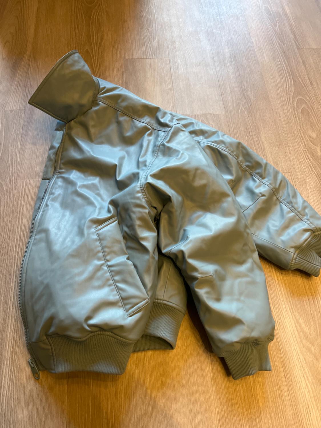 FAUX LEATHER BOMBER JACKET - Image 3