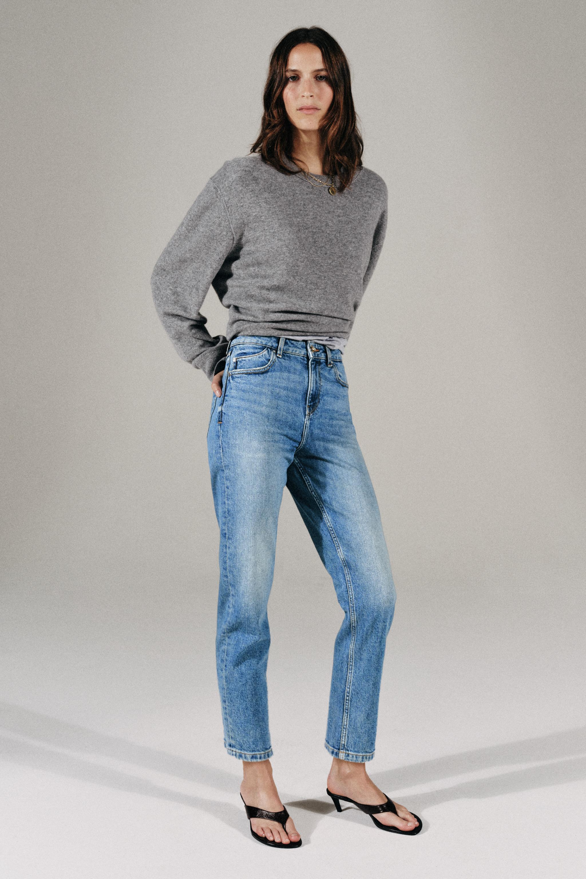 Zara Z1975 YÜKSEK BEL MOM FIT JEAN görsel 2