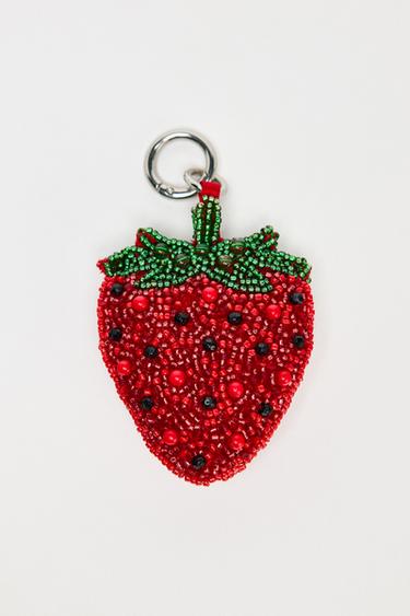 BEADED FRUIT CHARM - Red by Zara