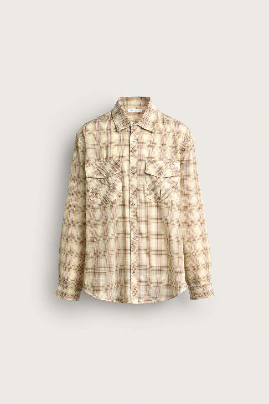 RELAXED FIT CHECK SHIRT WITH POCKETS