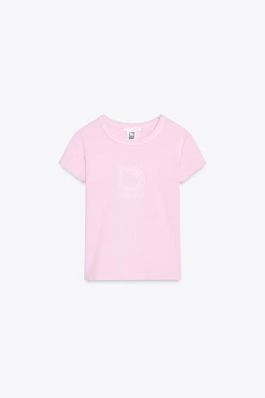 HELLO KITTY © 2025 SANRIO WASHED EFFECT T-SHIRT - Pink by Zara