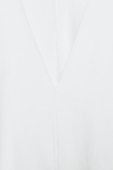 TOP CAPE VOLUME COTON ÉPAIS - Blanc de Zara - Image 8