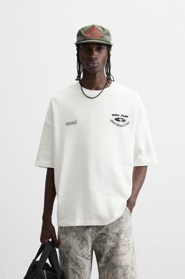 GRAPHIC PRINT SWEATSHIRT - Oyster-white by Zara