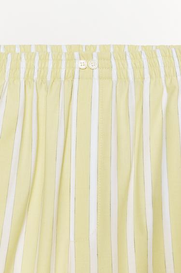 STRIPED PYJAMA TROUSERS - Yellow by Zara - Image 5