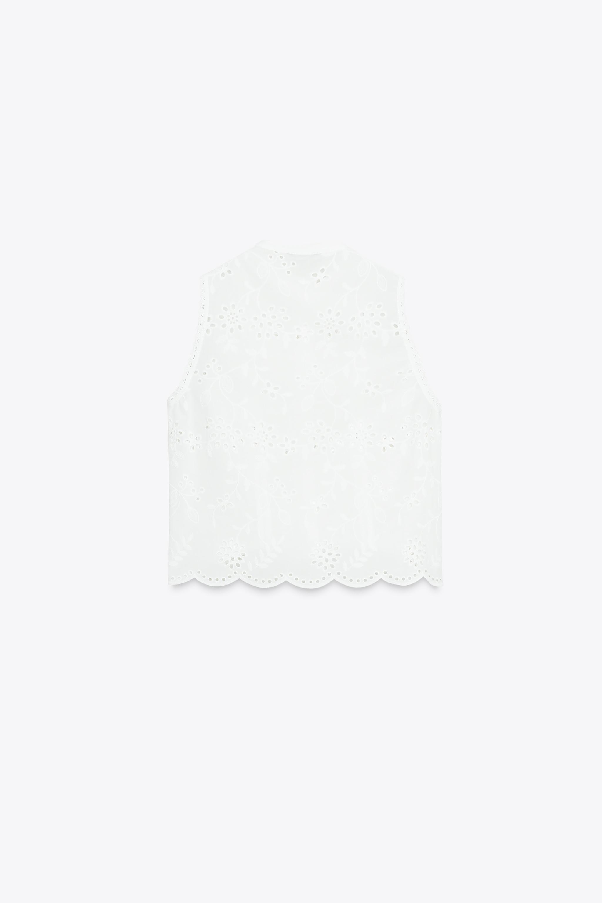 CHEMISE BRODERIES AJOURÉES