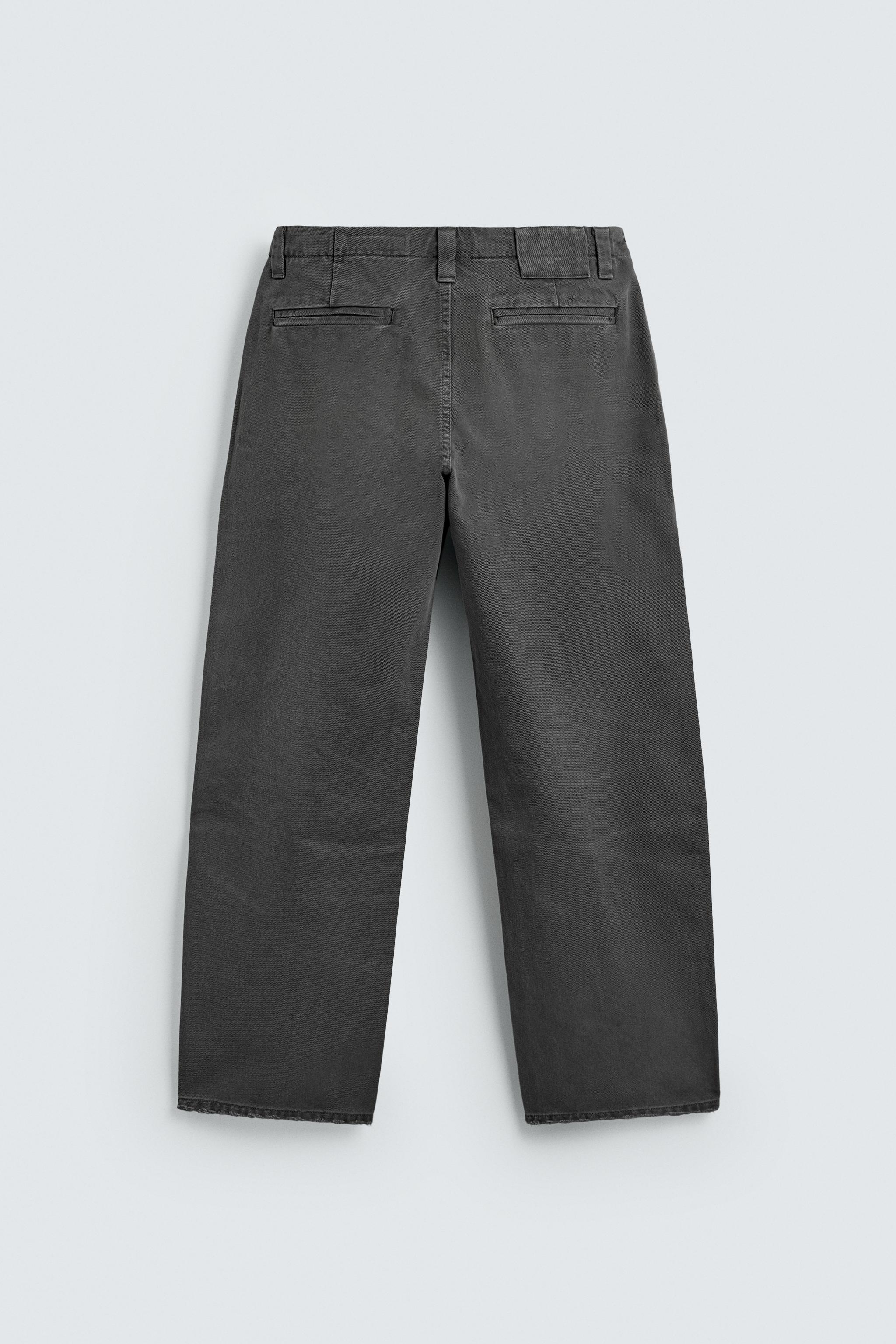 PANTALON CHINO COUPE DÉCONTRACTÉE DÉLAVÉ