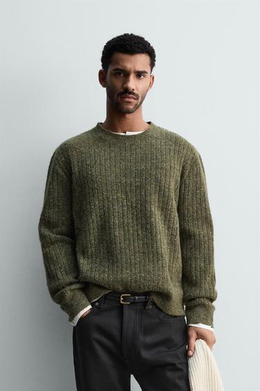 JERSEY CANALÉ BOTONATO - Verde de Zara