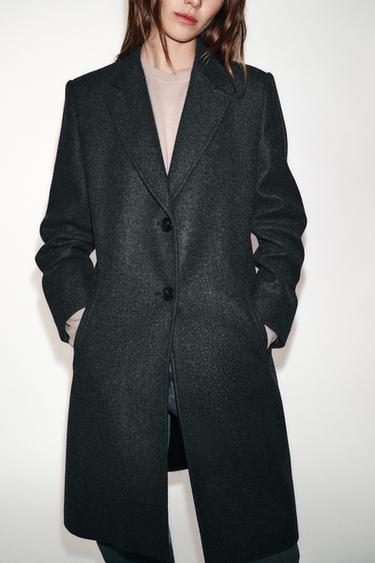 SOFT SHOULDER PAD COAT - Grey marl by Zara - Image 3