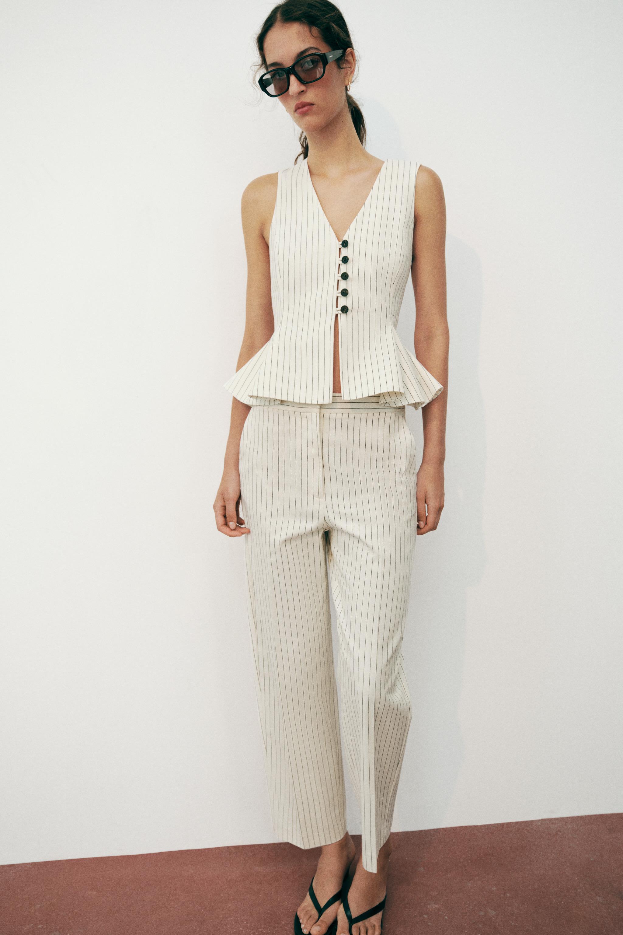 Женские брюки Zara PINSTRIPE PANTS
