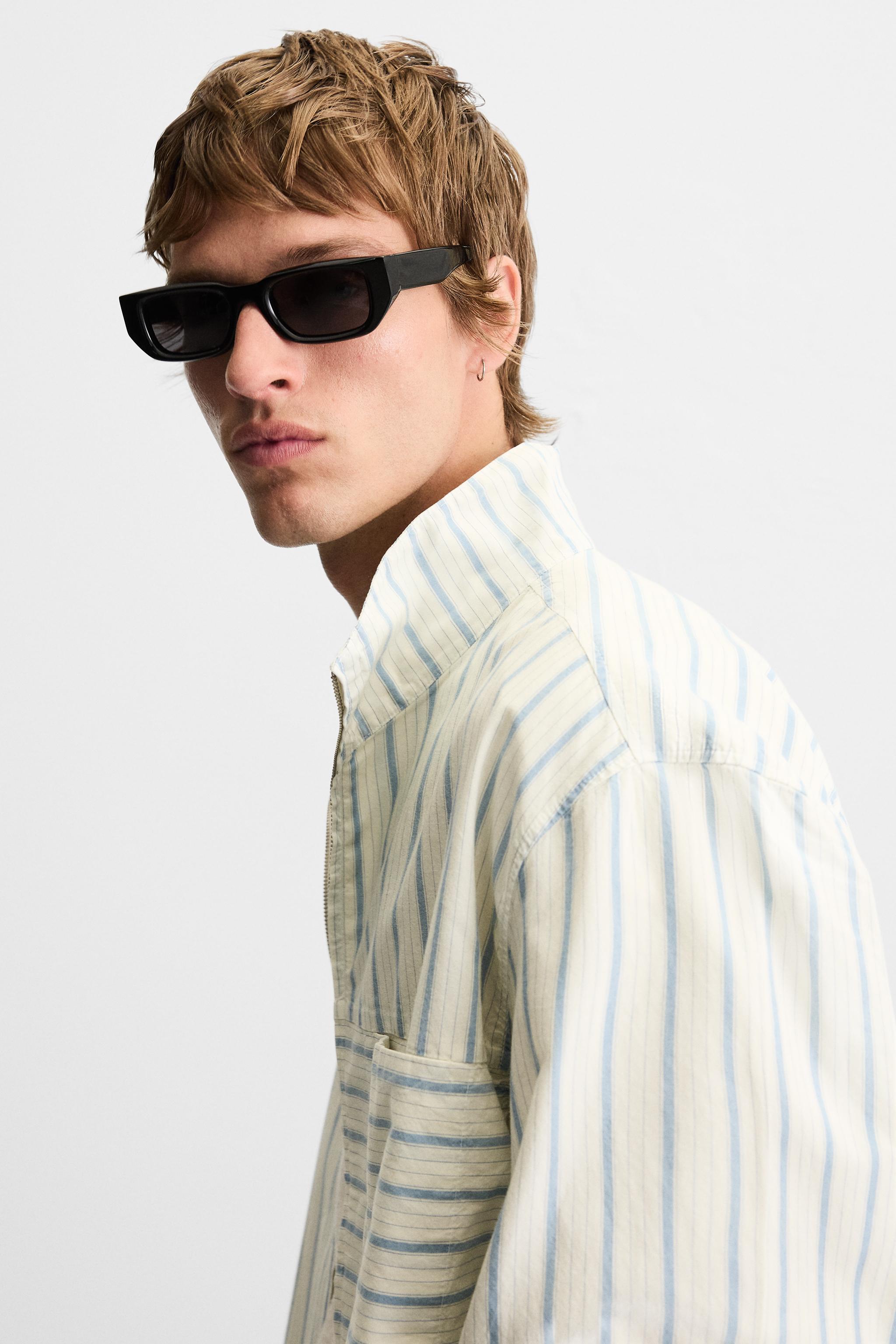 STRIPED BOXY FIT SHIRT - White | ZARA United States STRIPED BOXY FIT SHIRT - White | ZARA United States