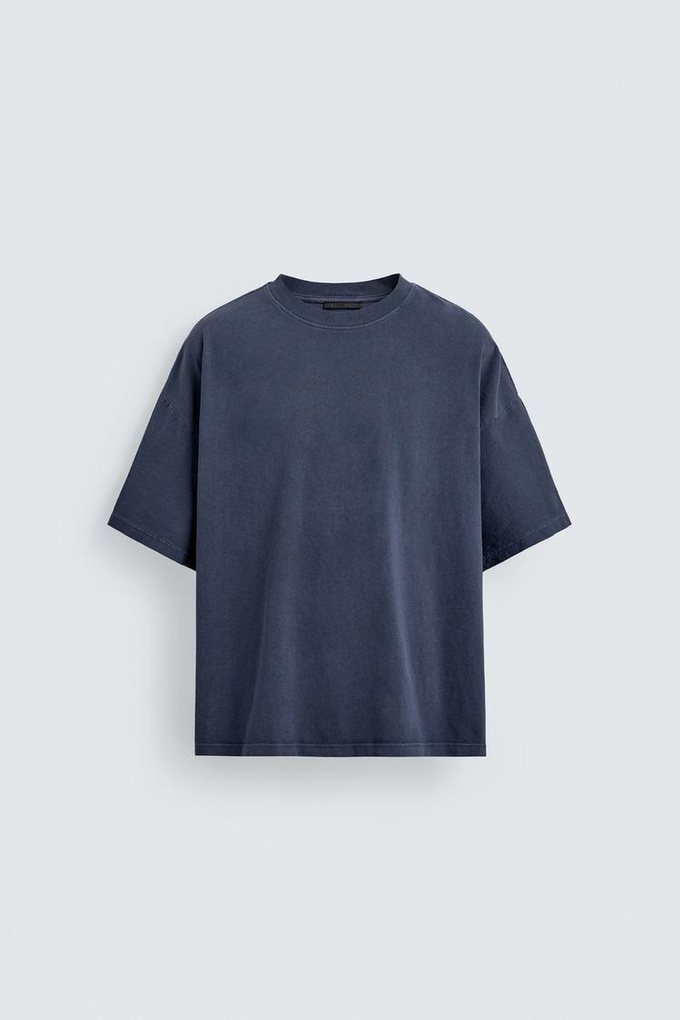 ZARA BASIC WASHED T-SHIRT