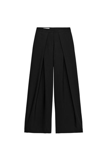 HIGH-WAIST DARTED TROUSERS SET - Black by Zara