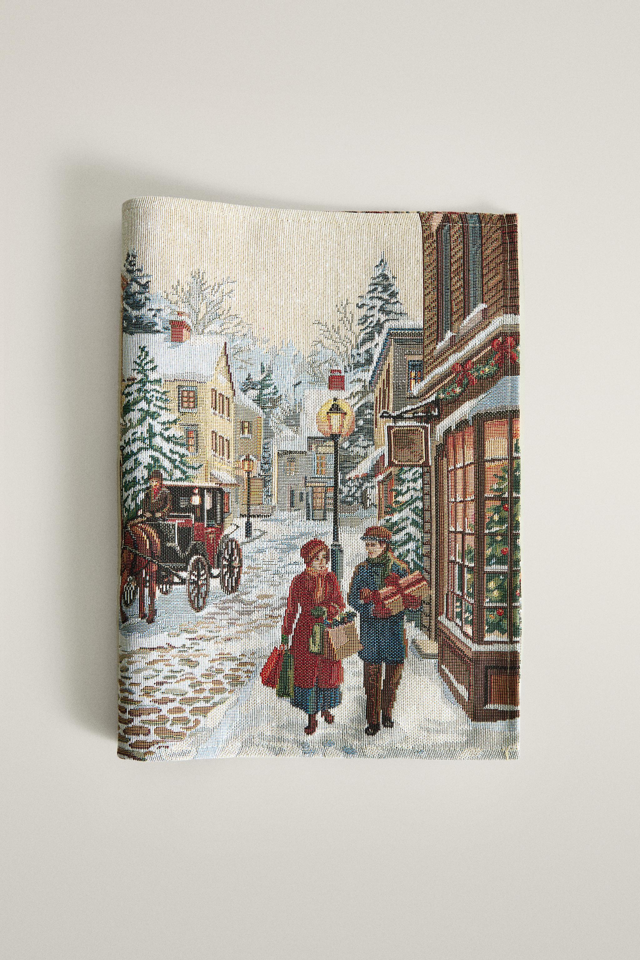 CHRISTMAS VILLAGE JACQUARD PLACEMAT