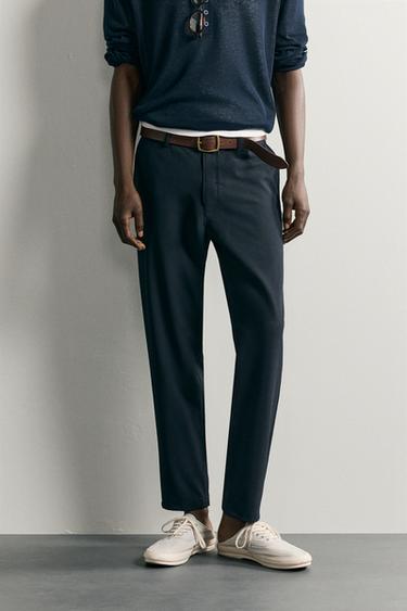 ΠΑΝΤΕΛΟΝΙ CHINO COMFORT ΜΕ ΥΦΗ - Μπλε σκούρο του Zara