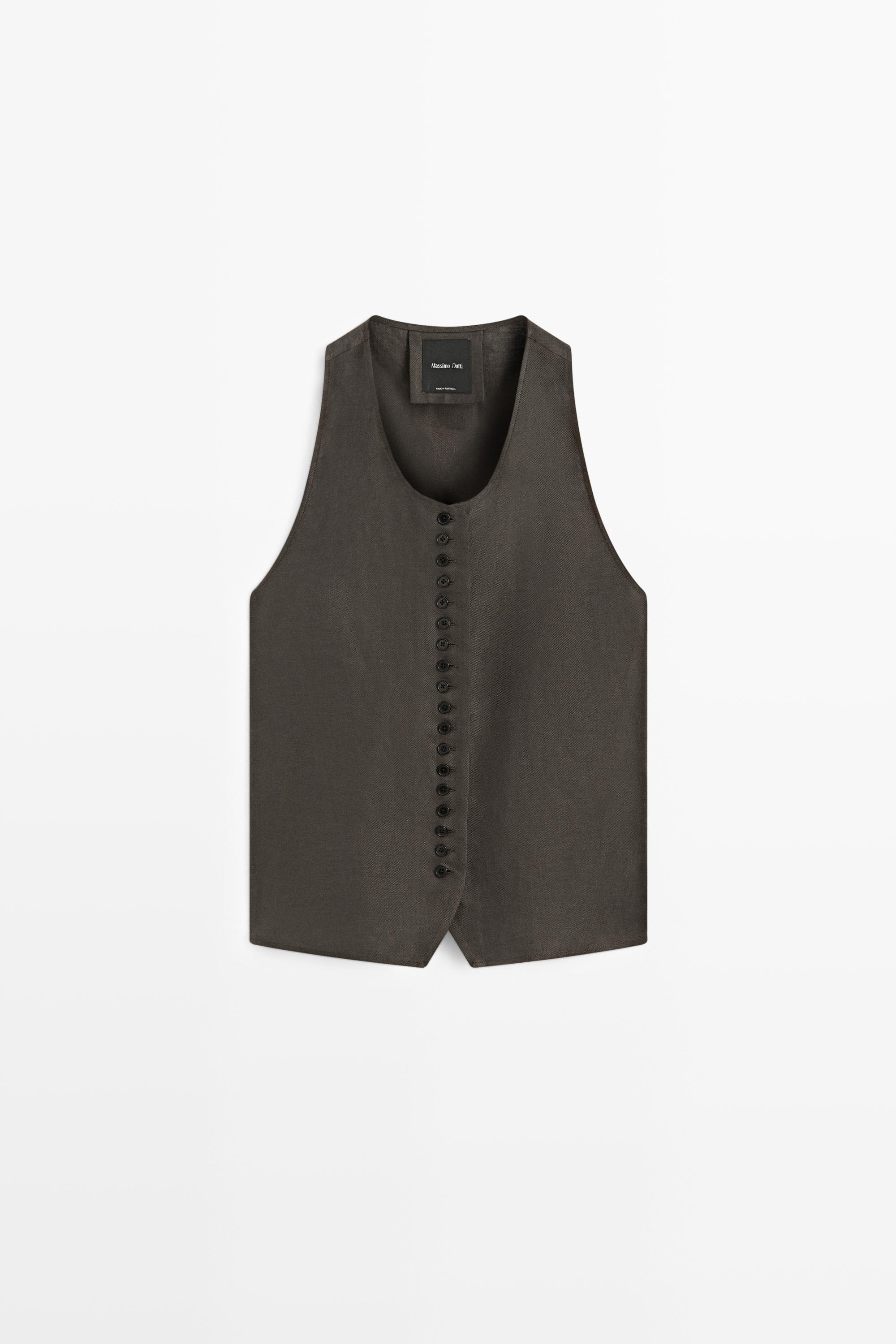 Gilet 100 % lin