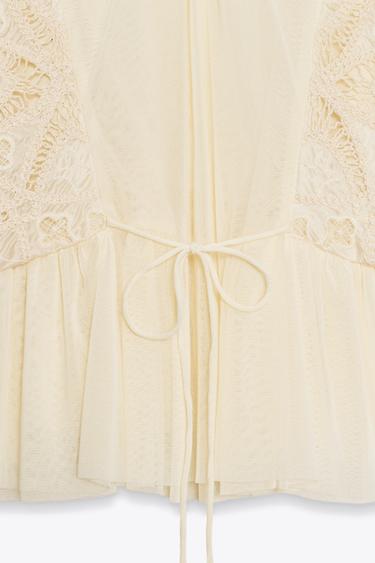 EMBROIDERED TOP - Vanilla by Zara - Image 7