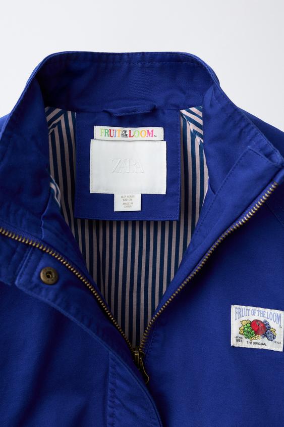 BLOUSON ÉTIQUETTE FRUIT OF THE LOOM™ - Bleu encre de Zara - Image 2