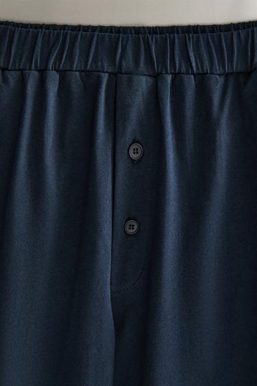 PANTALON JERSEY - Bleu de Zara - Image 2