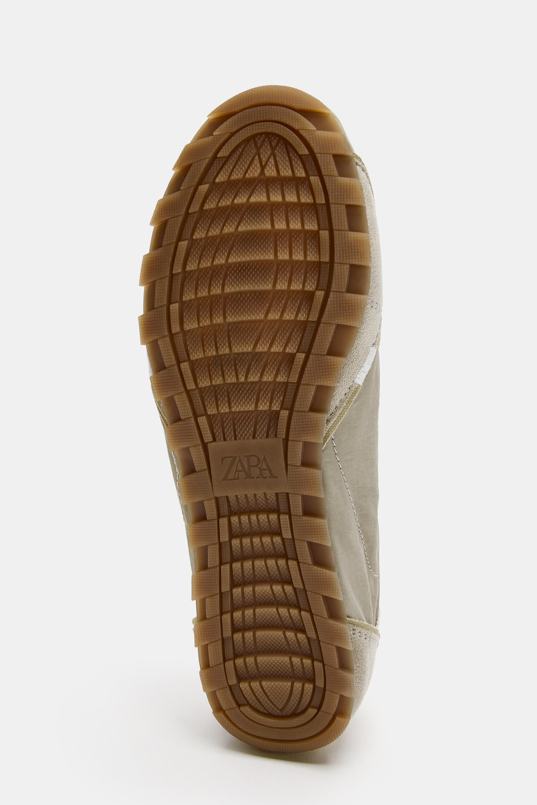 Мужские кроссовки Zara CONTRAST HEEL SNEAKERS — фото 7