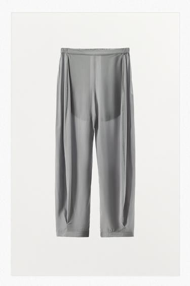 מכנסי פיג'מה 100% ויסקוזה - אבן של Zara