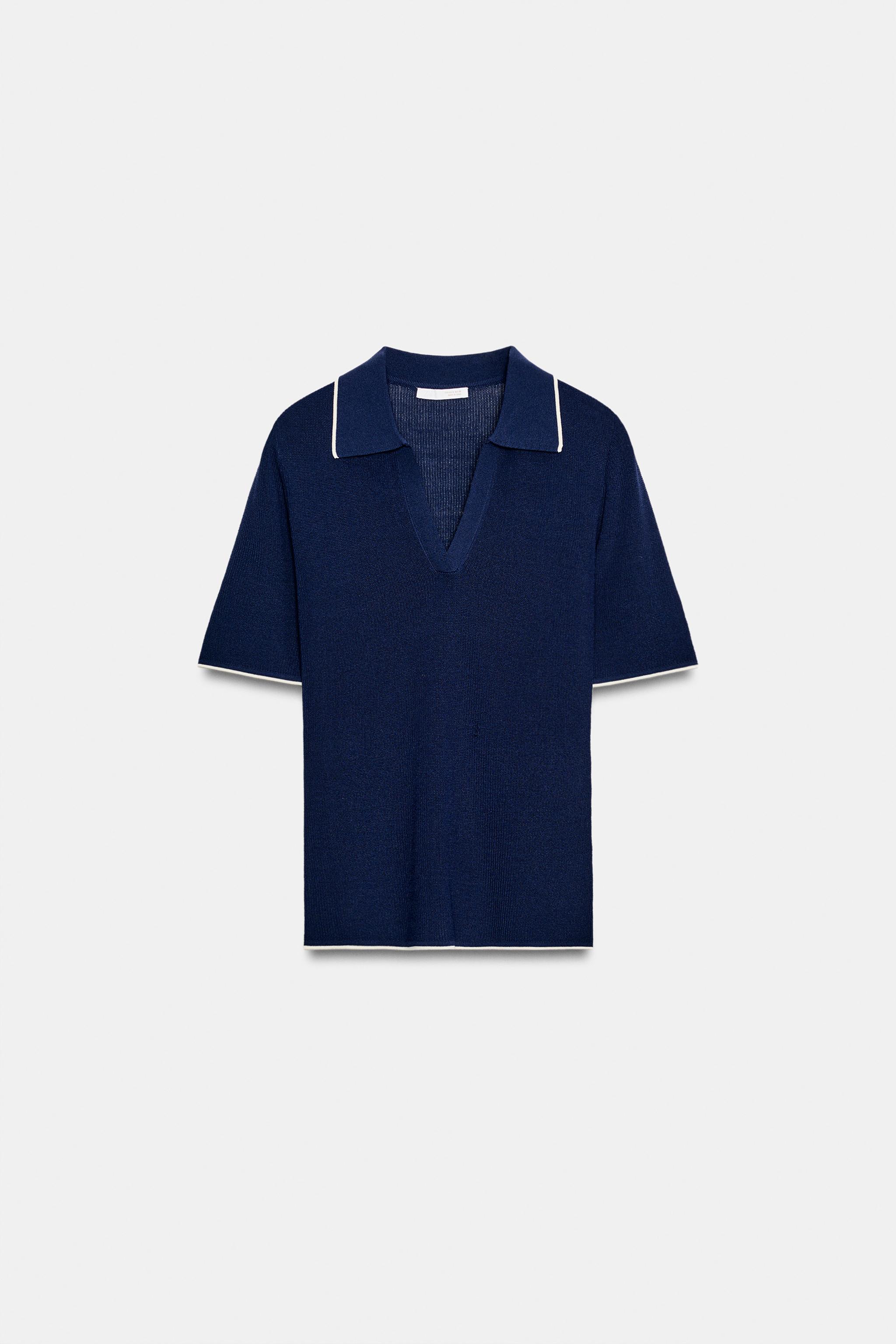 CONTRAST POLO TOP