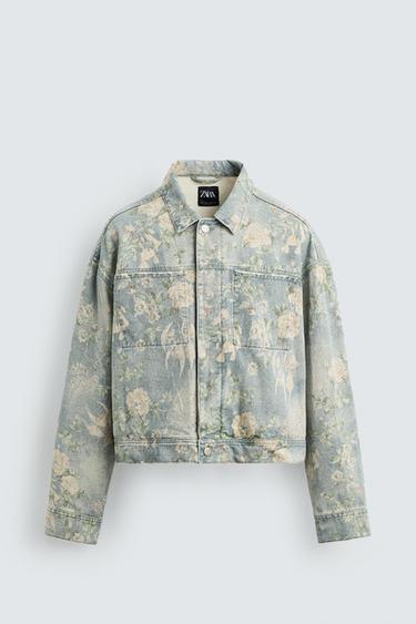 FLORAL PRINT DENIM JACKET - Multicoloured by Zara