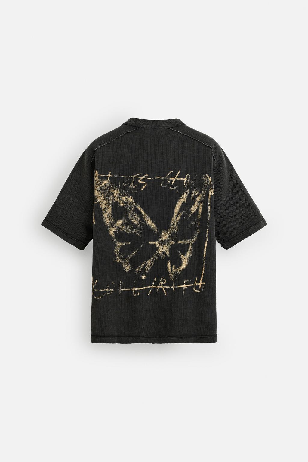 Thumbnail image for WASHED PRINT KNIT T-SHIRT
