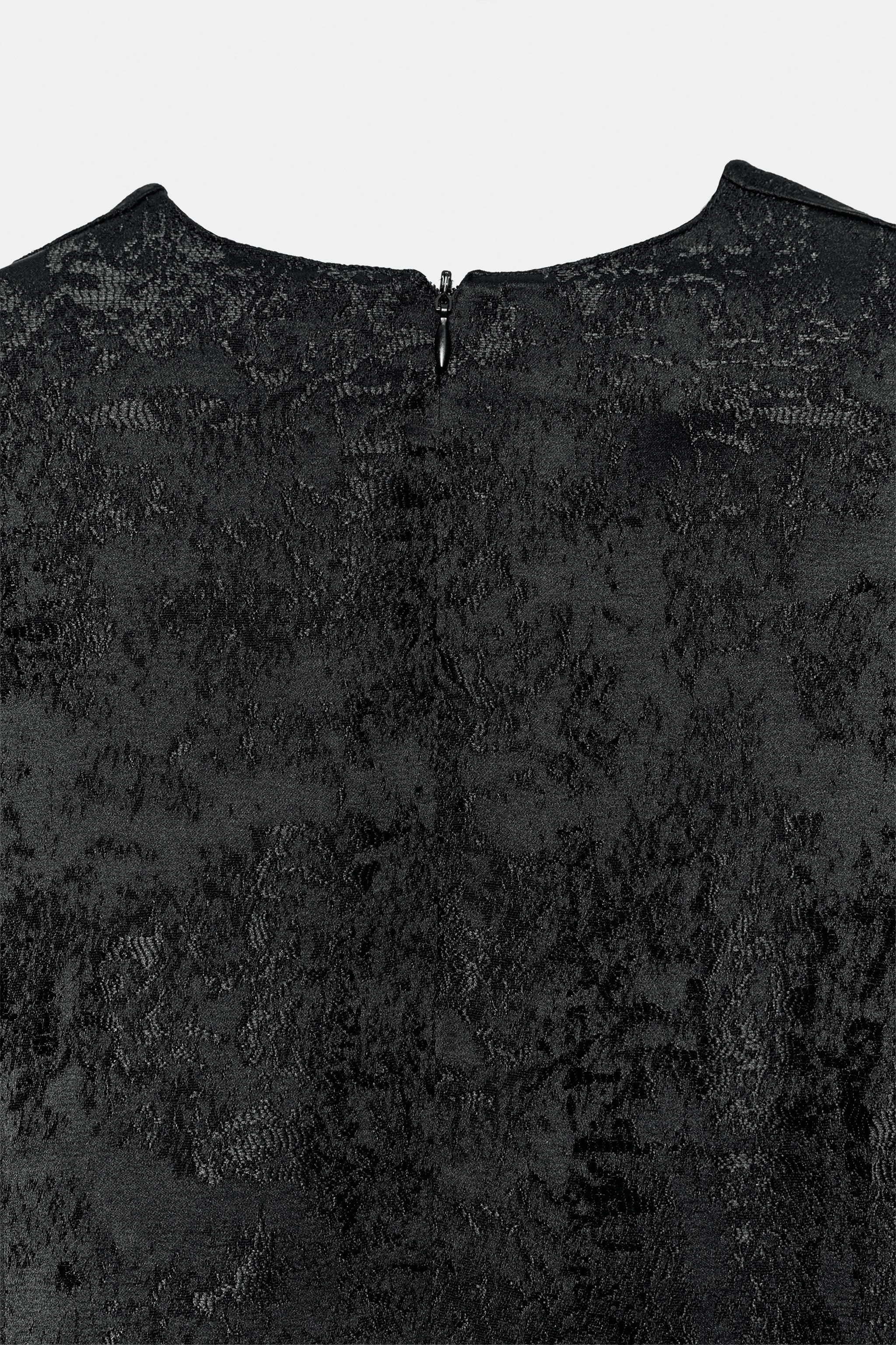 ROBE JACQUARD À CEINTURE ZW COLLECTION