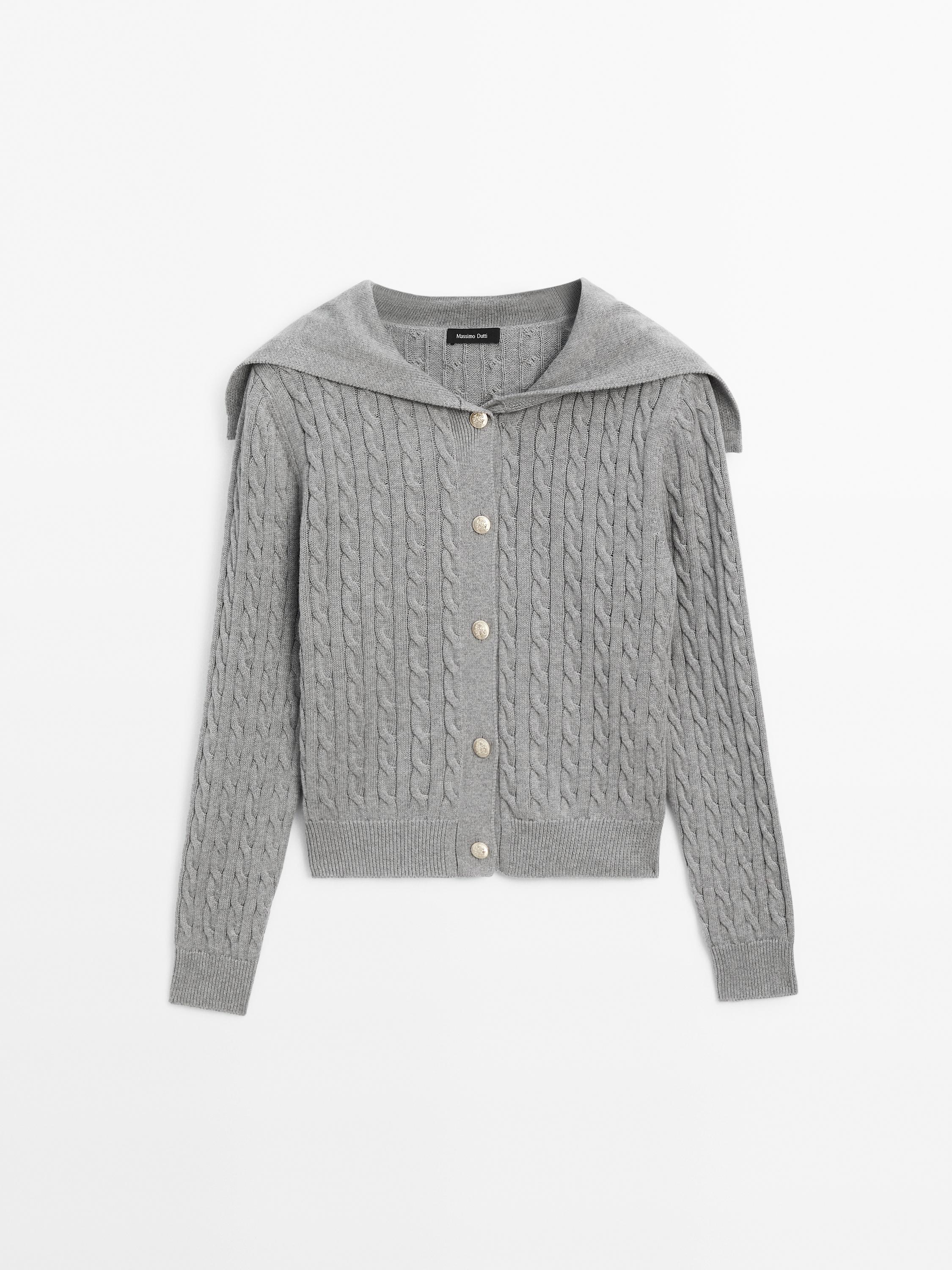 100% Cotton cable-knit cardigan | ZARA United States