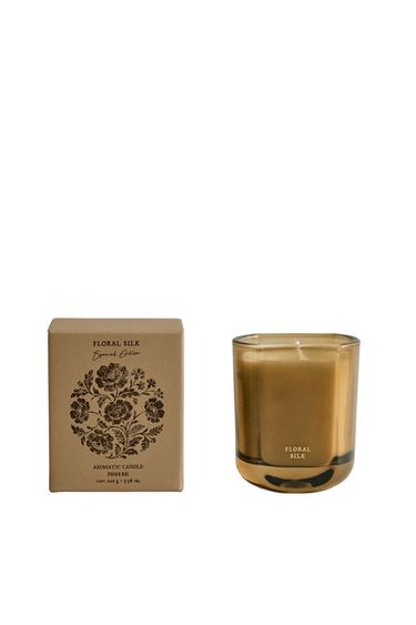 (220 G) ΑΡΩΜΑΤΙΚΟ ΚΕΡΙ FLORAL SILK - ΕΚΡΟΥ/ΚΙΤΡΙΝΟ του Zara