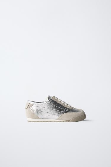 Zara SILVER SNEAKERS - Silver